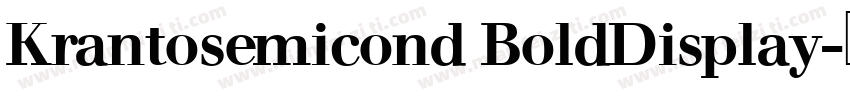Krantosemicond BoldDisplay字体转换